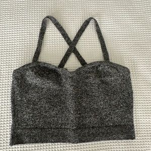 Crop Top with sweetheart neckline & criss-cross back straps